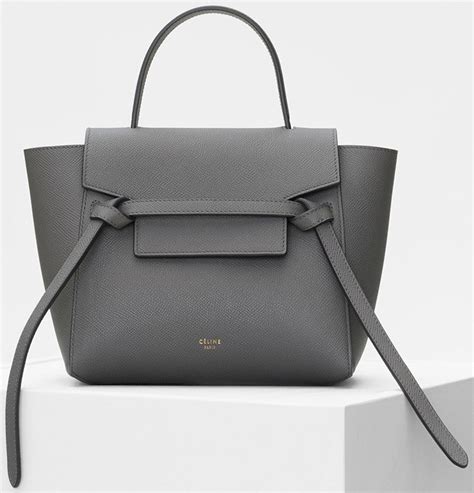 celine nano belt bag grey